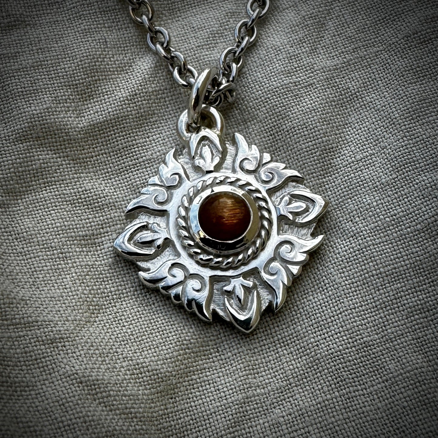 Ornamental Sunstone Pendant