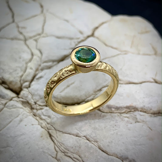 "Mint" Tourmaline Ring