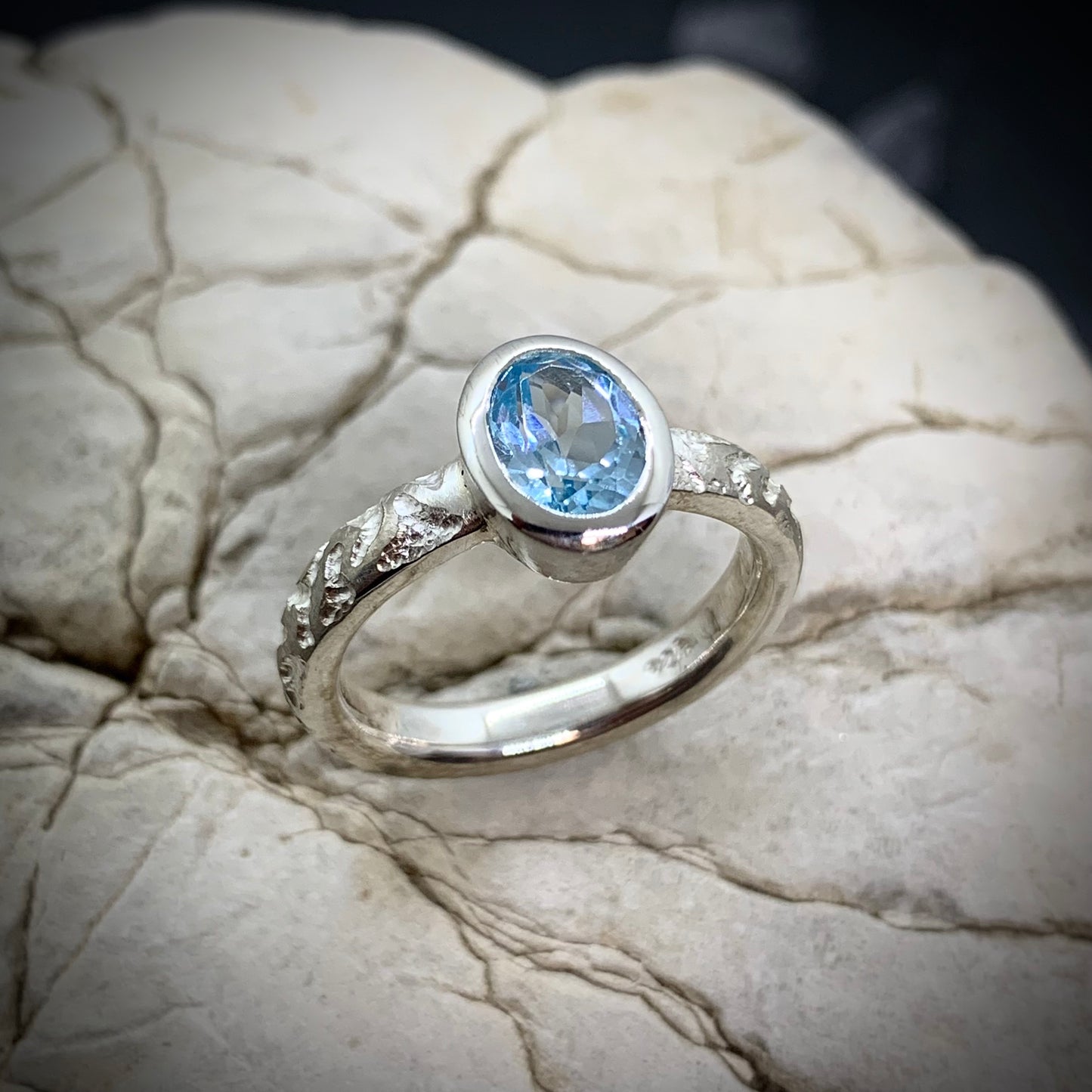 Blue Topaze Ring